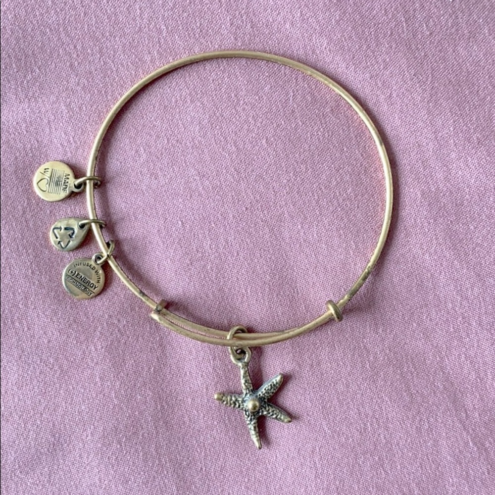 Alex and Ani Gold Starfish Bangle